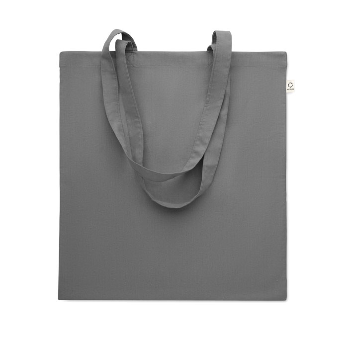 Tote bag en coton recyclé 140g à personnaliser Viveka Colour gris pierre